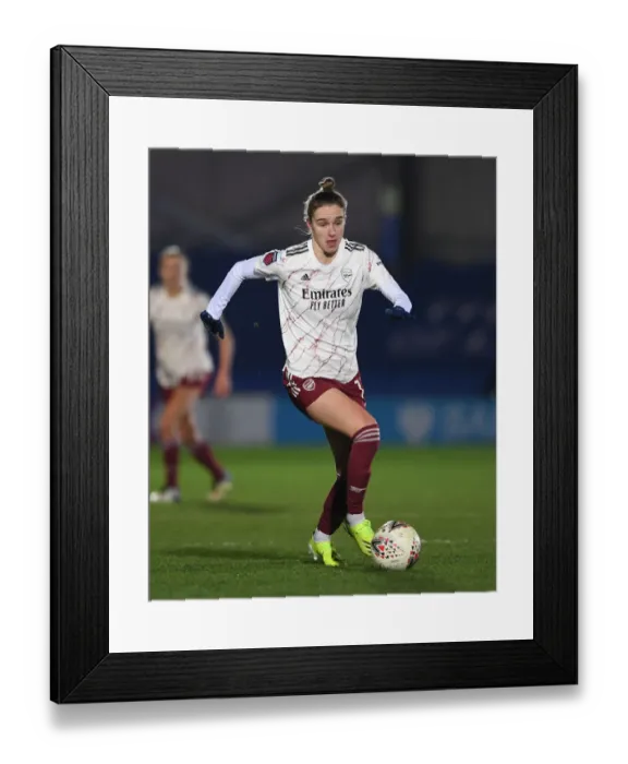Framed Print : Vivianne Miedema in Action: Chelsea Women vs. Arsenal Women, FA WSL 2021 - Kingston Upon Thames