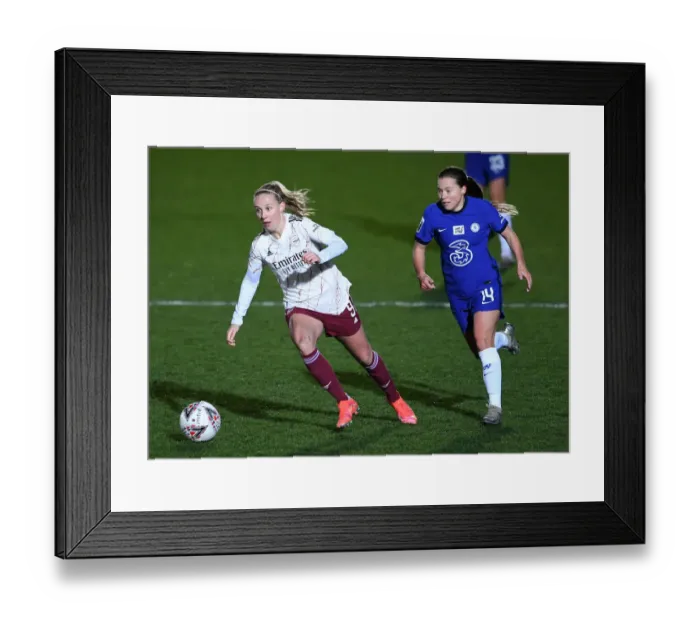 Framed Print : Beth Mead vs. Fran Kirby: Clash of the Stars in Chelsea Women vs. Arsenal Women FA WSL Match Framed Print : Beth Mead vs. Fran Kirby: Clash of the Stars in Chelsea Women vs. Arsenal Women FA WSL Match