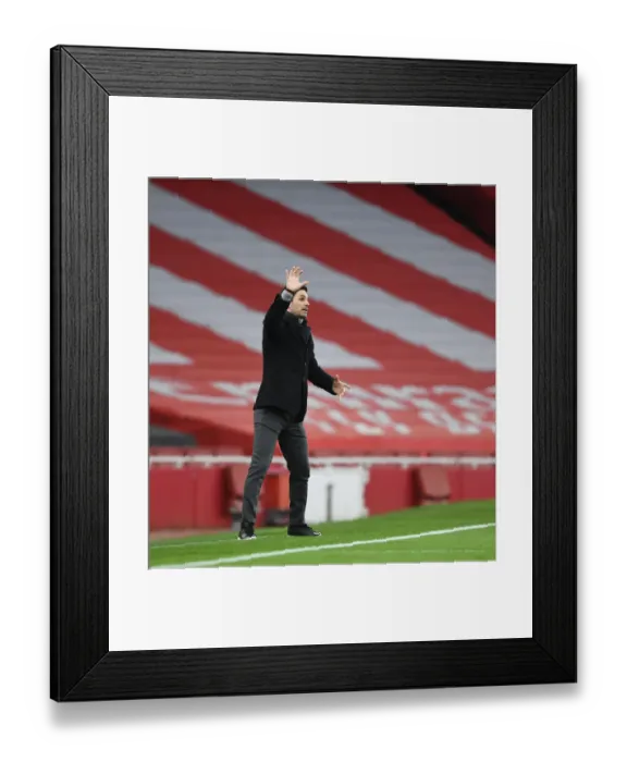 Framed Print : Arsenal vs. Leeds: Mikel Arteta Goes Head-to-Head in Intense Premier League Clash Framed Print : Arsenal vs. Leeds: Mikel Arteta Goes Head-to-Head in Intense Premier League Clash