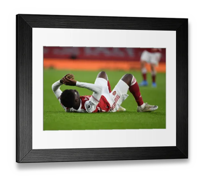 Framed Print : Bukayo Saka in Action: Arsenal vs Leeds United, Premier League 2020-21 Framed Print : Bukayo Saka in Action: Arsenal vs Leeds United, Premier League 2020-21
