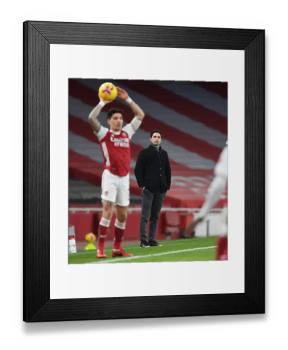 Framed Print : Mikel Arteta Goes Head-to-Head with Leeds United in Premier League Clash Framed Print : Mikel Arteta Goes Head-to-Head with Leeds United in Premier League Clash