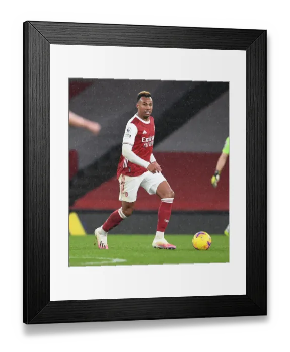 Framed Print : Arsenal vs Leeds United: Gabriel in Action at the Emirates Stadium, Premier League 2020-21 Framed Print : Arsenal vs Leeds United: Gabriel in Action at the Emirates Stadium, Premier League 2020-21