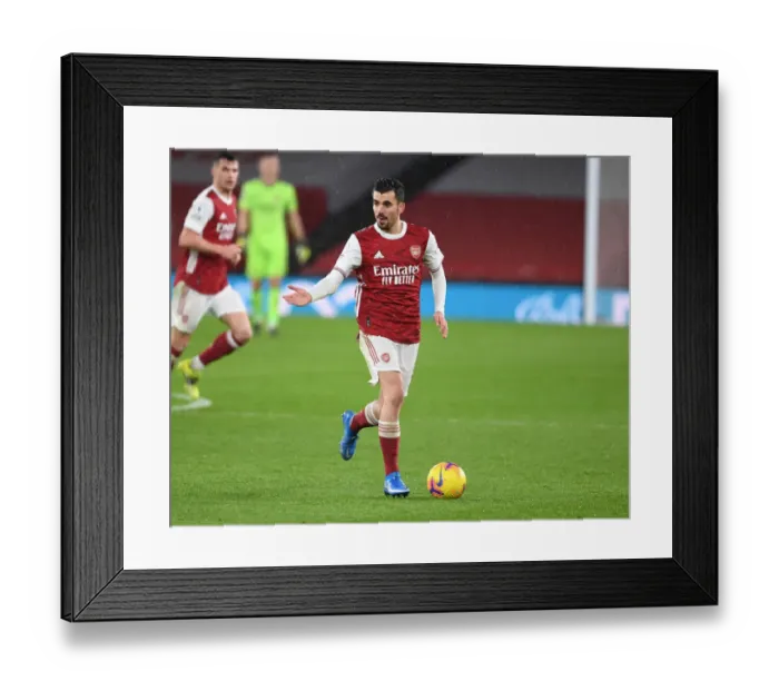 Framed Print : Dani Ceballos in Action: Arsenal vs Leeds United, Premier League 2020-21
