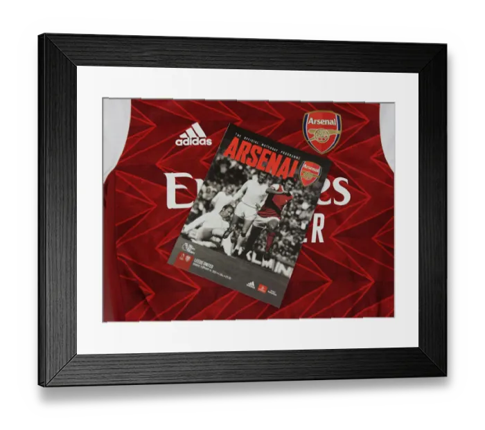 Framed Print : Premier League Showdown: An Exclusive Peek into Arsenal's Changing Room Before the Battle Against Leeds United