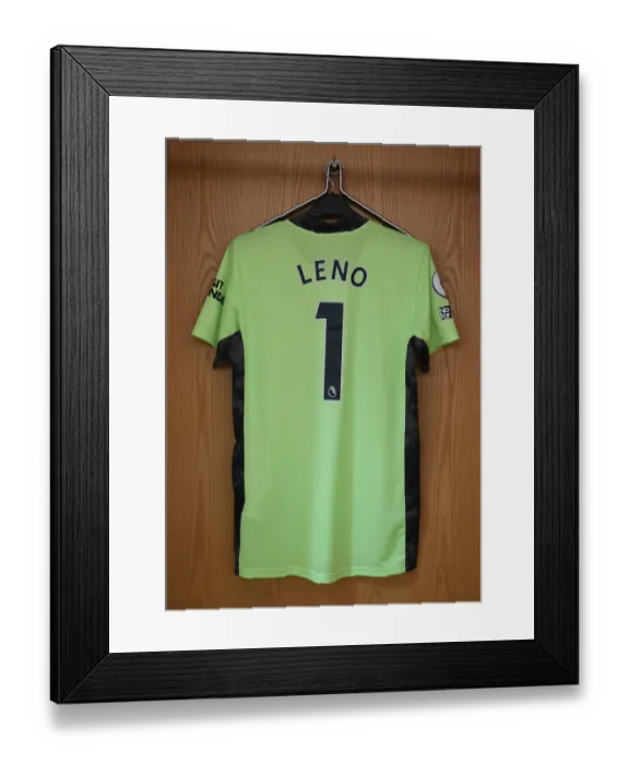 Framed Print : Arsenal: Bernd Leno's Pre-Match Focus Against Leeds United (Premier League 2020-21)