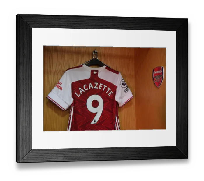 Framed Print : Arsenal: Alexis Lacazette's Pre-Match Routine vs Leeds United (Premier League 2020-21)