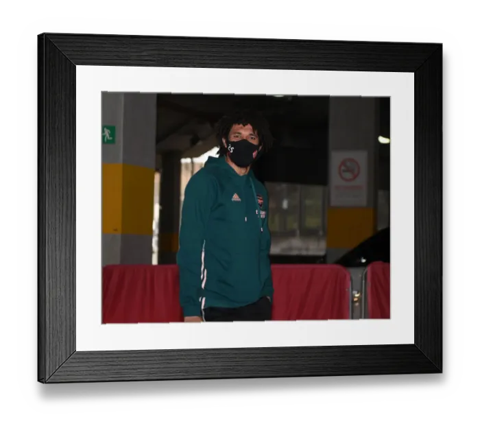 Framed Print : Arsenal's Mo Elneny Arrives at Emirates Stadium Ahead of Arsenal vs Leeds United (Premier League 2020-21) Framed Print : Arsenal's Mo Elneny Arrives at Emirates Stadium Ahead of Arsenal vs Leeds United (Premier League 2020-21)