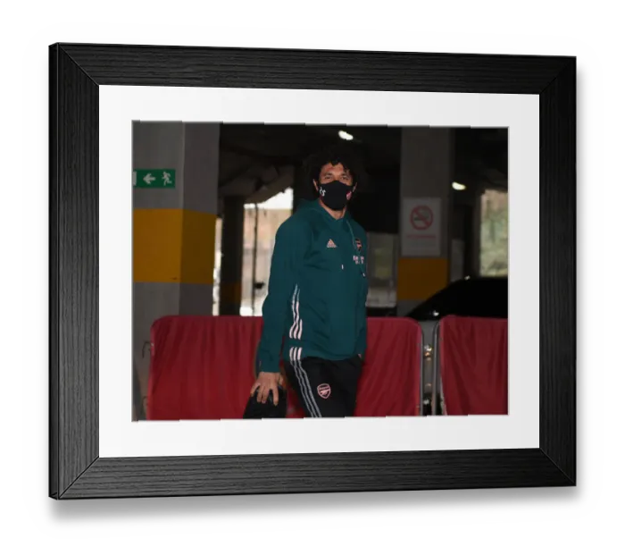 Framed Print : Mo Elneny Welcomes to Emirates: Arsenal's Newest Signing Arrives Ahead of Arsenal vs Leeds United (2020-21 Premier League) Framed Print : Mo Elneny Welcomes to Emirates: Arsenal's Newest Signing Arrives Ahead of Arsenal vs Leeds United (2020-21 Premier League)