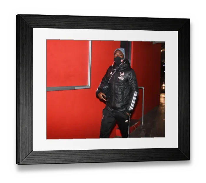 Framed Print : Arsenal's Nicolas Pepe Arrives at Emirates Stadium Ahead of Arsenal v Leeds United (Premier League, 2020-21) Framed Print : Arsenal's Nicolas Pepe Arrives at Emirates Stadium Ahead of Arsenal v Leeds United (Premier League, 2020-21)