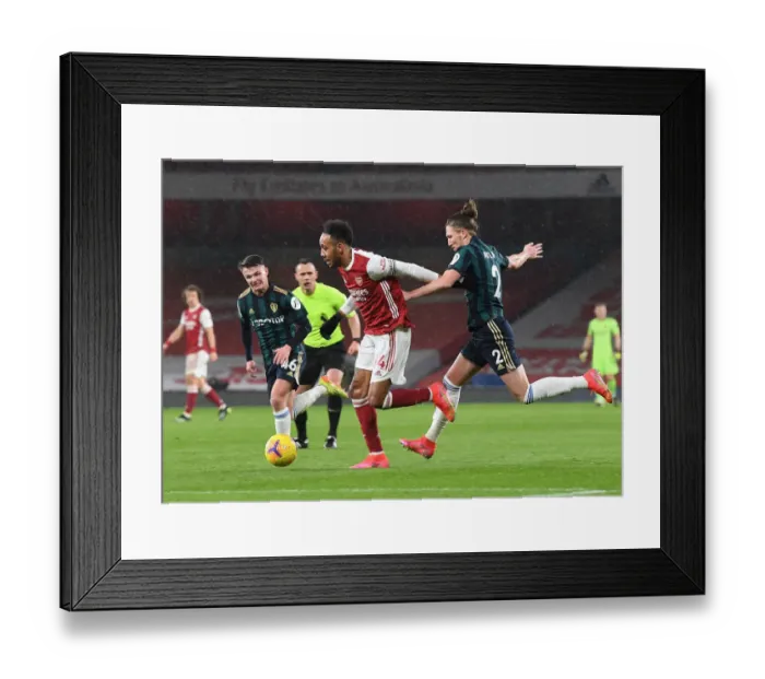 Framed Print : Arsenal vs Leeds United: Aubameyang Clashes with Ayling and Shackleton in Premier League Showdown Framed Print : Arsenal vs Leeds United: Aubameyang Clashes with Ayling and Shackleton in Premier League Showdown