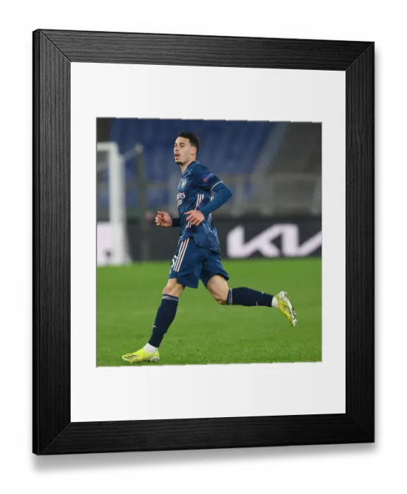 Framed Print : Gabriel in Action: Arsenal vs. SL Benfica, UEFA Europa League (Rome, 2021) Framed Print : Gabriel in Action: Arsenal vs. SL Benfica, UEFA Europa League (Rome, 2021)