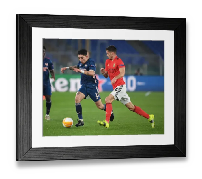 Framed Print : Arsenal vs. SL Benfica: Europa League Showdown at Stadio Olimpico, Rome (February 18, 2021)