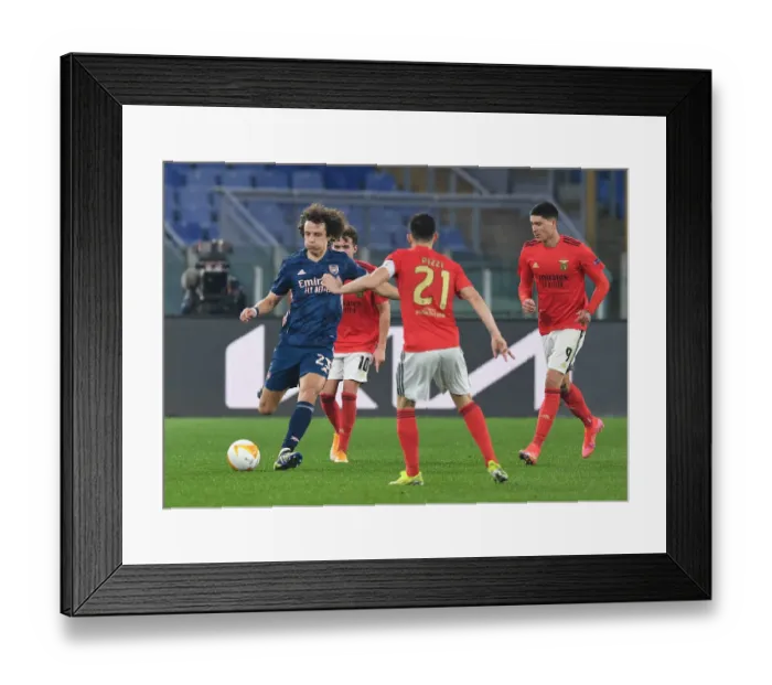 Framed Print : Arsenal vs. SL Benfica: Europa League Showdown at Stadio Olimpico, Rome