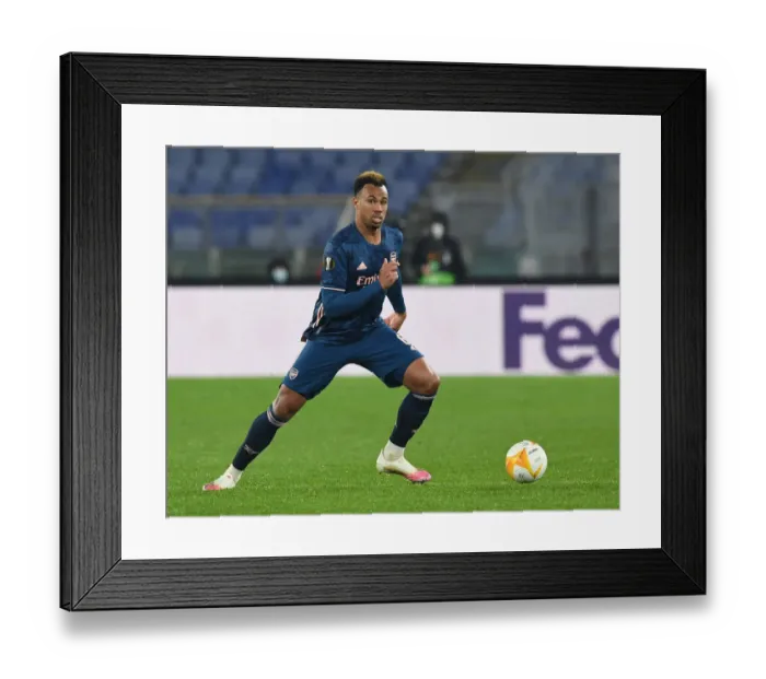 Framed Print : Arsenal vs. SL Benfica: Europa League Showdown at Stadio Olimpico, Rome (February 18, 2021)