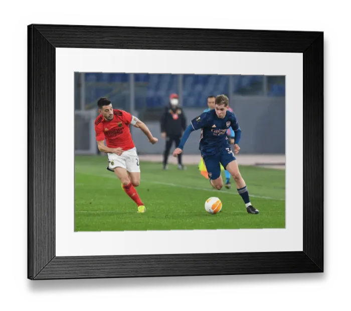 Framed Print : Arsenal vs. SL Benfica: Europa League Clash at Stadio Olimpico, Rome 2021