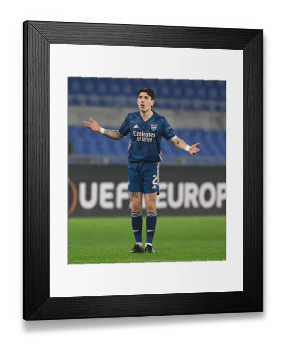 Framed Print : Arsenal vs SL Benfica: Europa League Clash at Stadio Olimpico, Rome (2020-21)