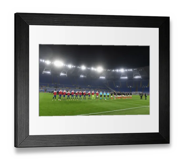 Framed Print : Arsenal vs. SL Benfica: Europa League Showdown at Stadio Olimpico, Rome Framed Print : Arsenal vs. SL Benfica: Europa League Showdown at Stadio Olimpico, Rome