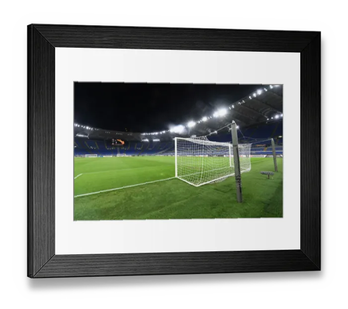 Framed Print : Arsenal at Stadio Olimpico: UEFA Europa League Showdown against SL Benfica, Rome, Italy