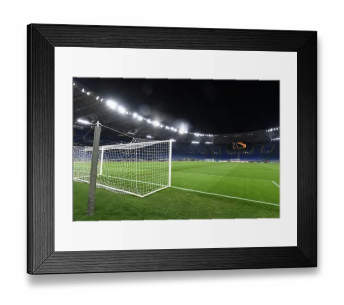 Framed Print : Arsenal at Stadio Olimpico: SL Benfica vs Arsenal, UEFA Europa League Round of 32 (2020-21)