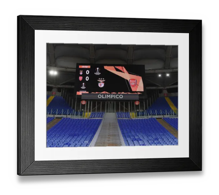 Framed Print : Arsenal vs. SL Benfica - UEFA Europa League Round of 32: Stadio Olimpico Showdown Framed Print : Arsenal vs. SL Benfica - UEFA Europa League Round of 32: Stadio Olimpico Showdown