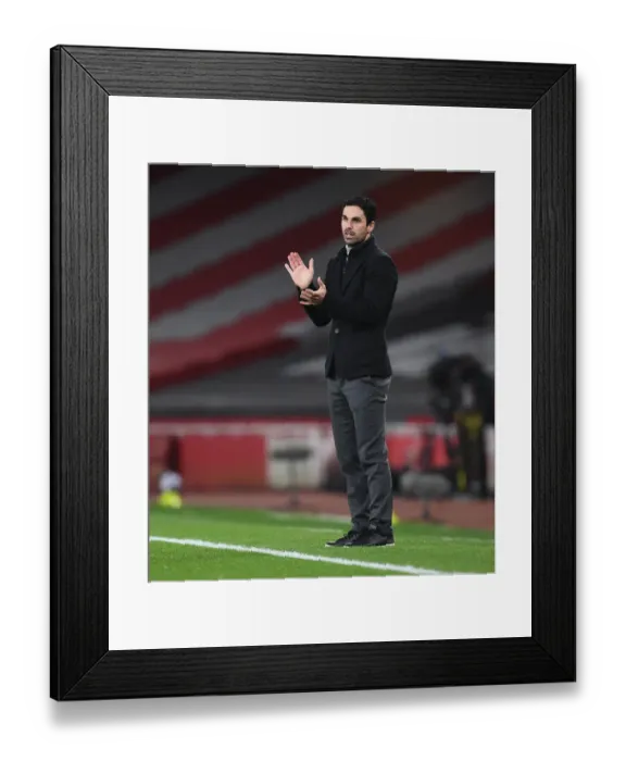 Framed Print : Mikel Arteta Guides Arsenal in Empty Emirates: Arsenal vs Manchester City (2020-21) Framed Print : Mikel Arteta Guides Arsenal in Empty Emirates: Arsenal vs Manchester City (2020-21)