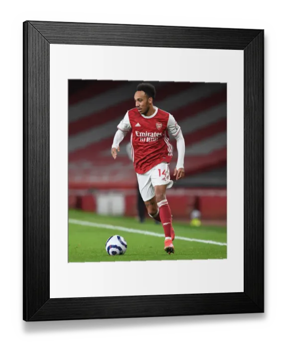Framed Print : Arsenal's Aubameyang Faces Manchester City in Empty Emirates Stadium - Premier League 2021 Framed Print : Arsenal's Aubameyang Faces Manchester City in Empty Emirates Stadium - Premier League 2021