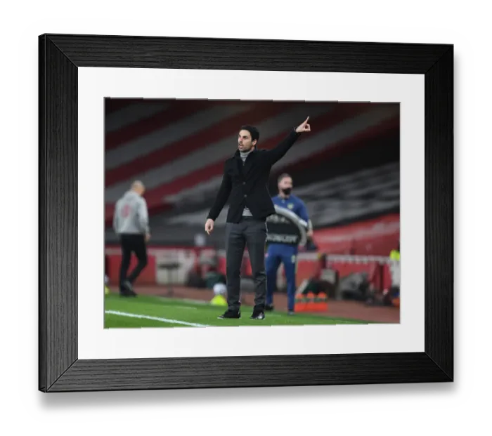 Framed Print : Mikel Arteta Faces Manchester City: Empty Emirates Stadium Showdown, Arsenal vs. City, Premier League 2021 Framed Print : Mikel Arteta Faces Manchester City: Empty Emirates Stadium Showdown, Arsenal vs. City, Premier League 2021