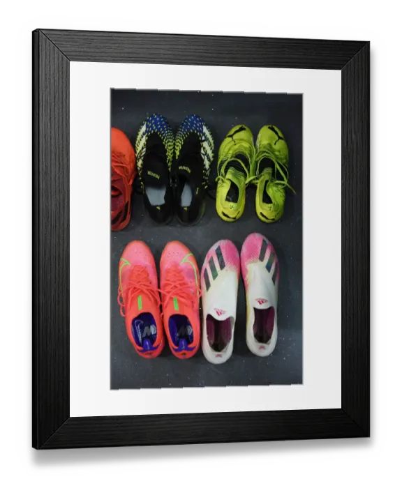 Framed Print : Empty Emirates: Arsenal vs Manchester City - Football Boots in the Silent Stadium (Premier League 2021) Framed Print : Empty Emirates: Arsenal vs Manchester City - Football Boots in the Silent Stadium (Premier League 2021)