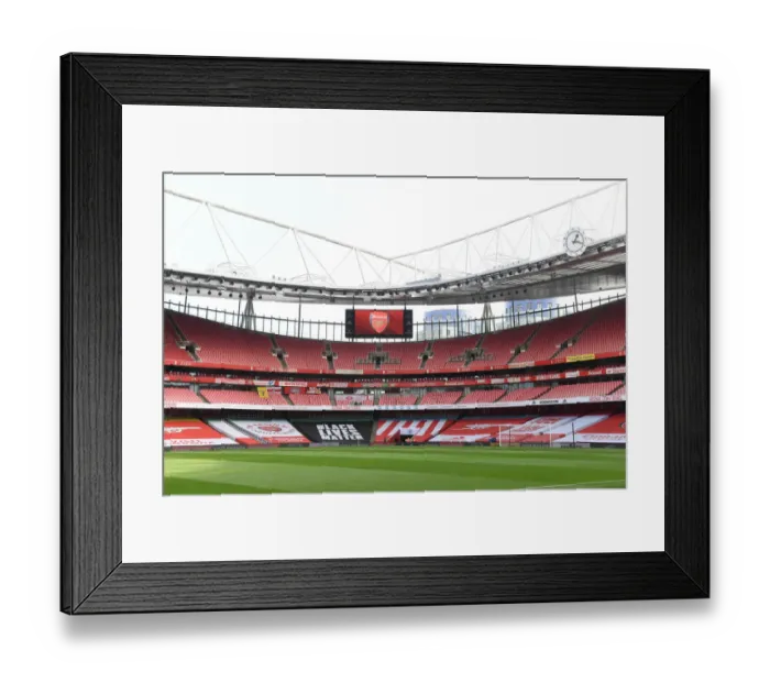 Framed Print : Empty Glory: Arsenal vs Manchester City at the Deserted Emirates Stadium (Premier League, 2021) Framed Print : Empty Glory: Arsenal vs Manchester City at the Deserted Emirates Stadium (Premier League, 2021)
