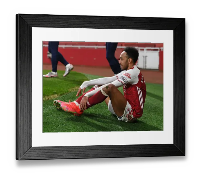 Framed Print : Arsenal's Aubameyang Faces Manchester City in Empty Emirates Stadium - Premier League 2021 Framed Print : Arsenal's Aubameyang Faces Manchester City in Empty Emirates Stadium - Premier League 2021