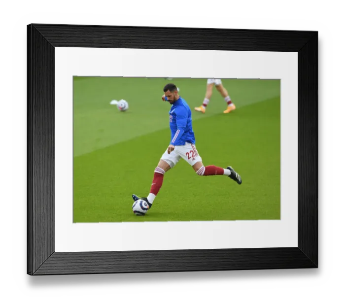 Framed Print : Arsenal vs Manchester City: Empty Emirates Stadium (2020-21)