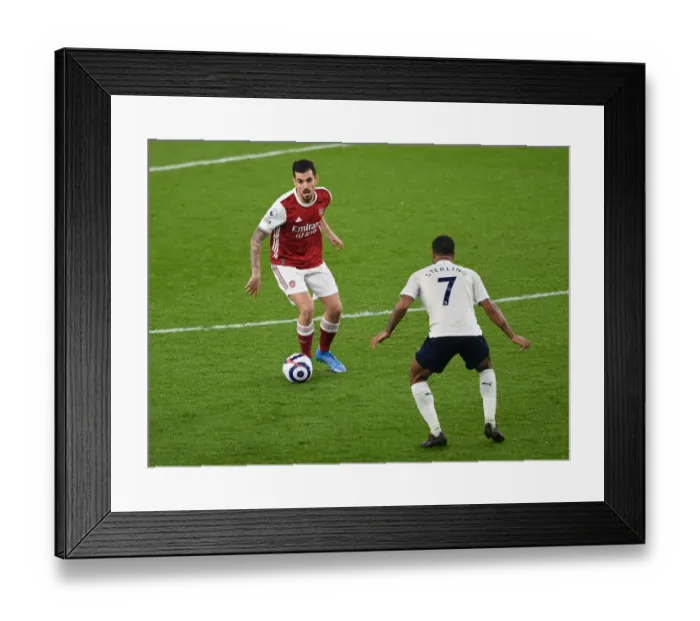 Framed Print : Arsenal vs Manchester City: Empty Emirates Clash (2021) Framed Print : Arsenal vs Manchester City: Empty Emirates Clash (2021)