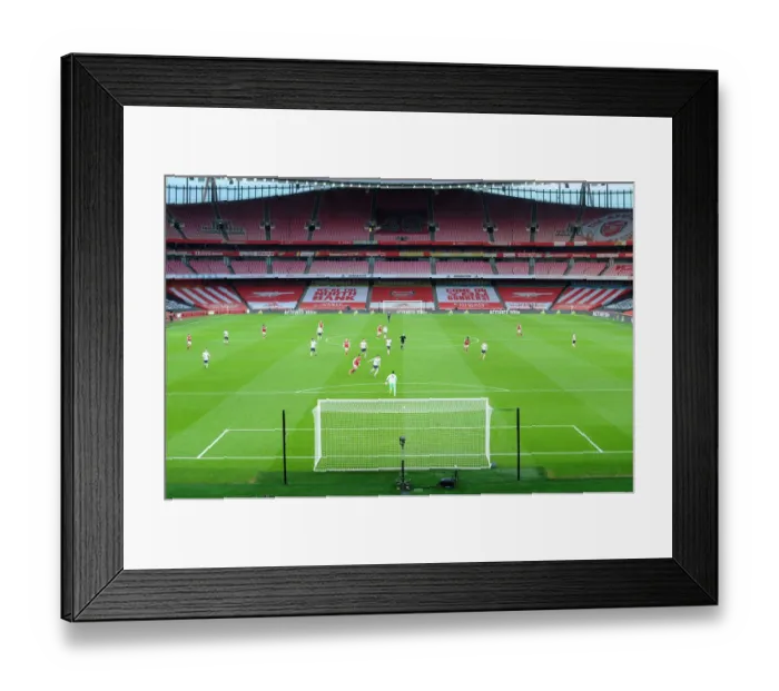Framed Print : Empty Arsenal: 2020-21 Premier League - Arsenal vs Manchester City at Deserted Emirates Stadium Framed Print : Empty Arsenal: 2020-21 Premier League - Arsenal vs Manchester City at Deserted Emirates Stadium