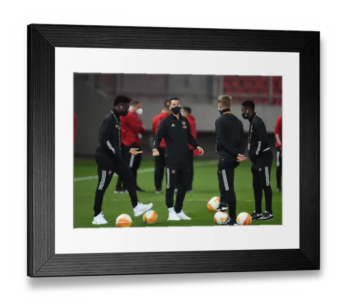 Framed Print : Arsenal's Young Stars: Saka, Martinelli, Smith Rowe, Nketiah Prepare for SL Benfica Clash in Europa League Framed Print : Arsenal's Young Stars: Saka, Martinelli, Smith Rowe, Nketiah Prepare for SL Benfica Clash in Europa League