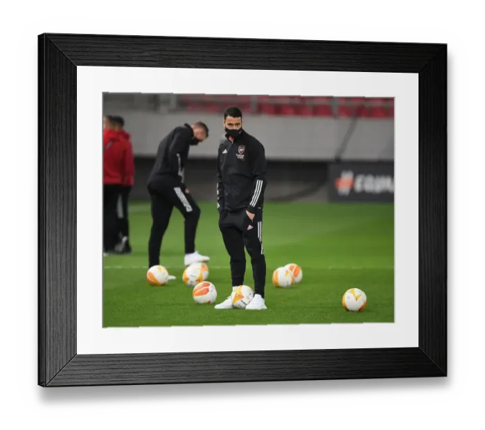Framed Print : Arsenal's Gabriel Martinelli Prepares for Arsenal FC vs SL Benfica UEFA Europa League Clash in Piraeus Framed Print : Arsenal's Gabriel Martinelli Prepares for Arsenal FC vs SL Benfica UEFA Europa League Clash in Piraeus