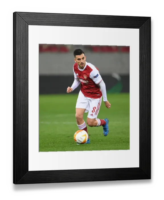 Framed Print : Dani Ceballos in Action: Arsenal vs SL Benfica, Europa League 2021