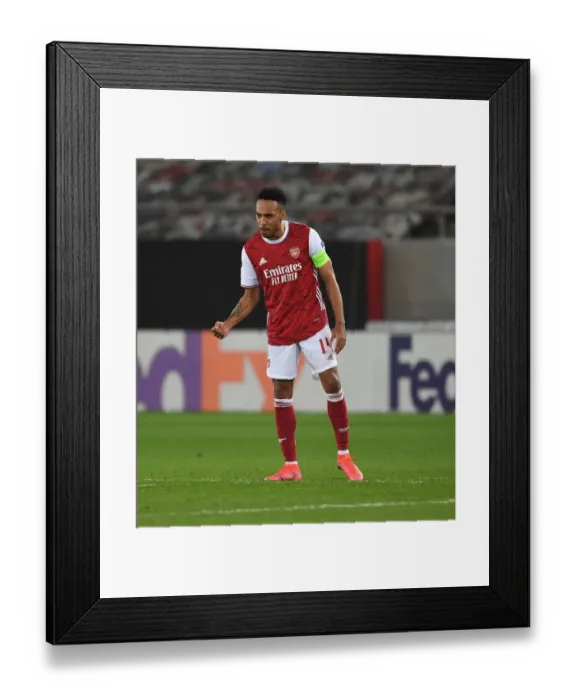 Framed Print : Aubameyang Hat-Trick: Arsenal Claims Europa League Victory over SL Benfica Framed Print : Aubameyang Hat-Trick: Arsenal Claims Europa League Victory over SL Benfica