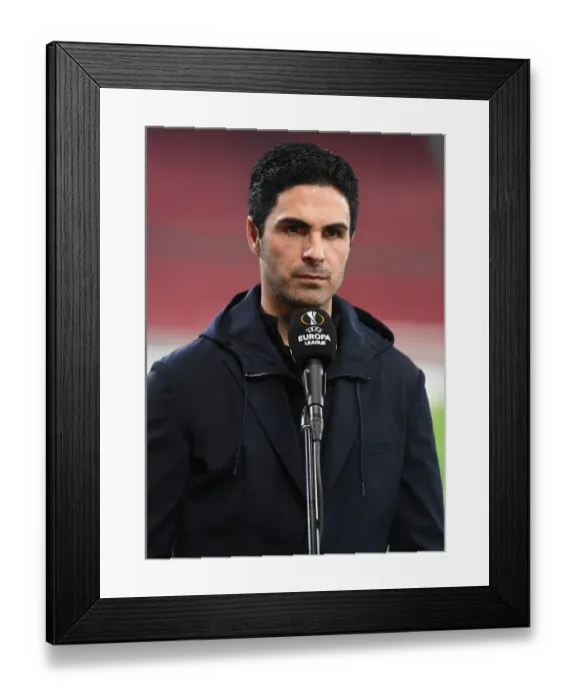 Framed Print : Mikel Arteta's Pre-Match Press Conference: Arsenal vs SL Benfica, UEFA Europa League Round of 32 (February 25, 2021) Framed Print : Mikel Arteta's Pre-Match Press Conference: Arsenal vs SL Benfica, UEFA Europa League Round of 32 (February 25, 2021)