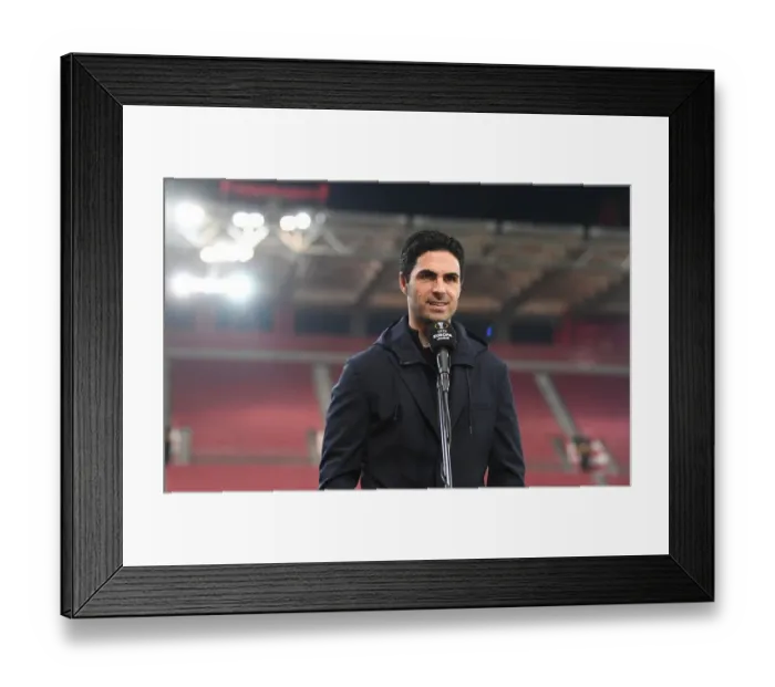 Framed Print : Mikel Arteta's Pre-Match Press Conference: Arsenal vs SL Benfica, UEFA Europa League (February 25, 2021)