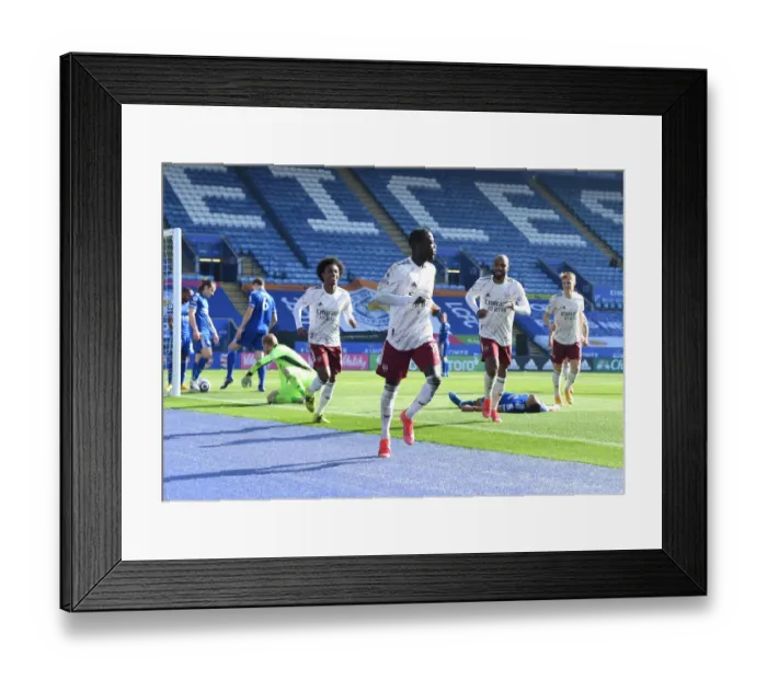 Framed Print : Pepe's Hat-Trick: Arsenal's 3-1 Victory Over Leicester City (2021) Framed Print : Pepe's Hat-Trick: Arsenal's 3-1 Victory Over Leicester City (2021)