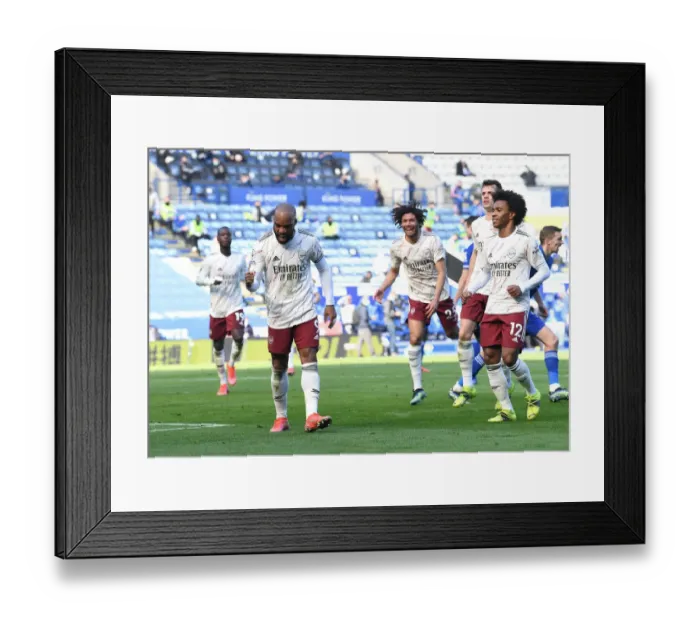 Framed Print : Alexandre Lacazette's Thrilling Second Goal: Arsenal's Victory Over Leicester City, Premier League 2020-21 Framed Print : Alexandre Lacazette's Thrilling Second Goal: Arsenal's Victory Over Leicester City, Premier League 2020-21