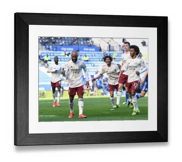 Framed Print : Alexandre Lacazette Scores Arsenal's Second Goal: Leicester City vs Arsenal, Premier League 2020-21 Framed Print : Alexandre Lacazette Scores Arsenal's Second Goal: Leicester City vs Arsenal, Premier League 2020-21