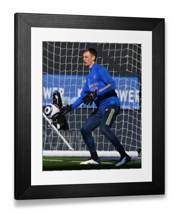 Framed Print : Arsenal's Karl Hein Prepares for Leicester Showdown - Premier League 2020-21