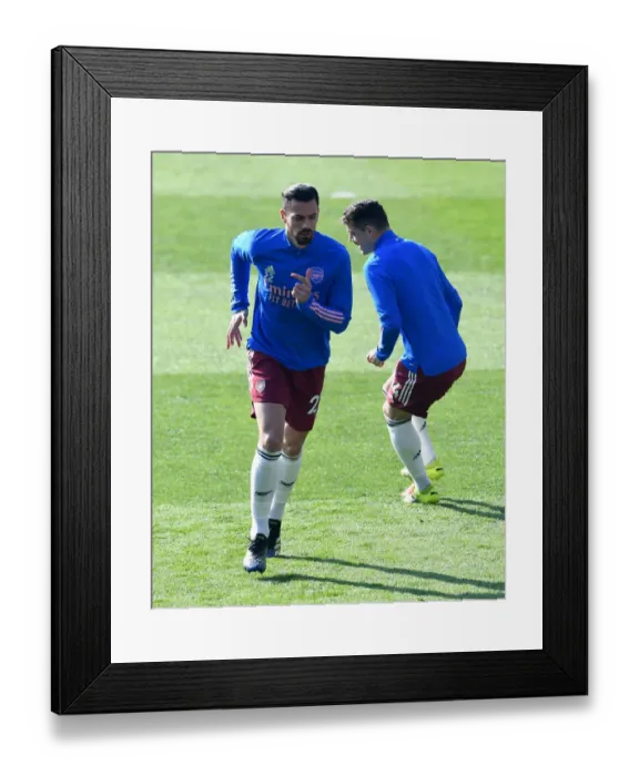 Framed Print : Arsenal's Pablo Mari Prepares for Leicester Showdown - Premier League 2020-21