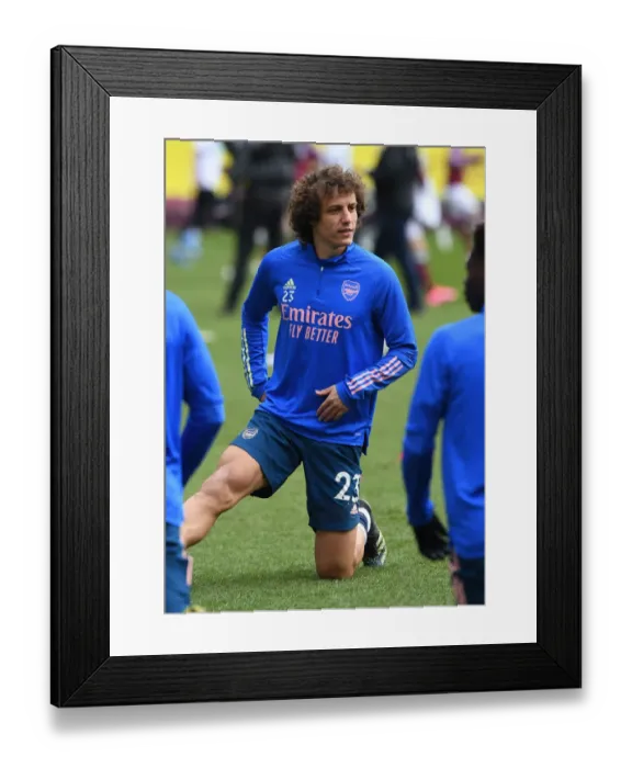 Framed Print : Arsenal's David Luiz Warms Up Ahead of Empty Turf Moor for Burnley Clash (Burnley v Arsenal 2021) Framed Print : Arsenal's David Luiz Warms Up Ahead of Empty Turf Moor for Burnley Clash (Burnley v Arsenal 2021)