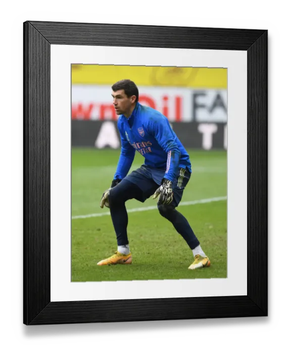 Framed Print : Arsenal's Mat Ryan Prepares for Burnley Clash in Empty Turf Moor (Burnley v Arsenal, Premier League 2021) Framed Print : Arsenal's Mat Ryan Prepares for Burnley Clash in Empty Turf Moor (Burnley v Arsenal, Premier League 2021)