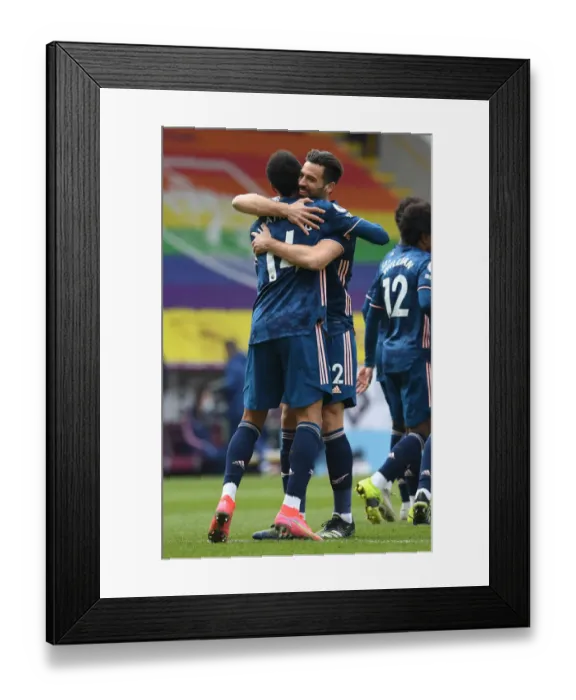Framed Print : Arsenal's Aubameyang Scores Empty-Netter at Quiet Turf Moor (2020-21) Framed Print : Arsenal's Aubameyang Scores Empty-Netter at Quiet Turf Moor (2020-21)