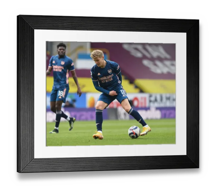 Framed Print : Martin Odegaard in Action: Arsenal's Empty Turf Moor Victory, Premier League 2020-21 Framed Print : Martin Odegaard in Action: Arsenal's Empty Turf Moor Victory, Premier League 2020-21