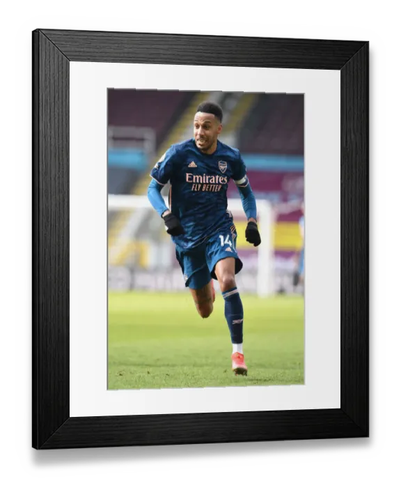 Framed Print : Arsenal's Aubameyang Scores in Empty Turf Moor: Burnley vs Arsenal, Premier League 2021 Framed Print : Arsenal's Aubameyang Scores in Empty Turf Moor: Burnley vs Arsenal, Premier League 2021