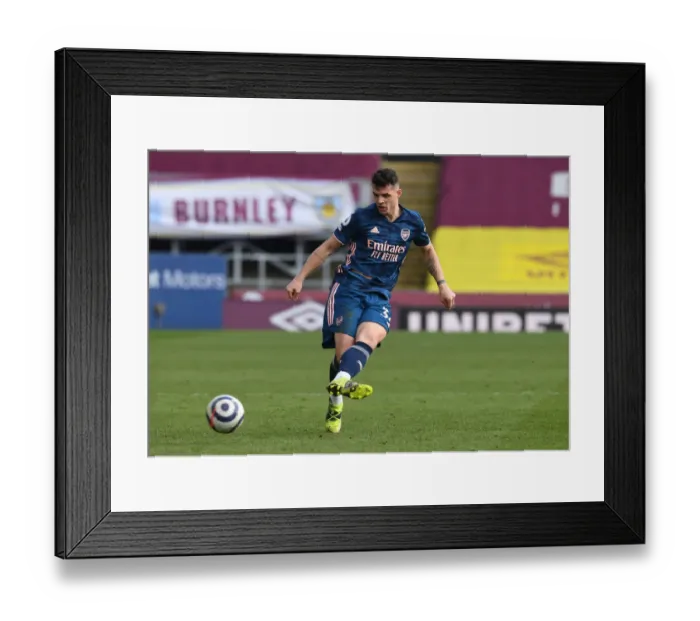 Framed Print : Burnley vs. Arsenal: Granit Xhaka in Action at Empty Turf Moor, Premier League 2020-21 Framed Print : Burnley vs. Arsenal: Granit Xhaka in Action at Empty Turf Moor, Premier League 2020-21